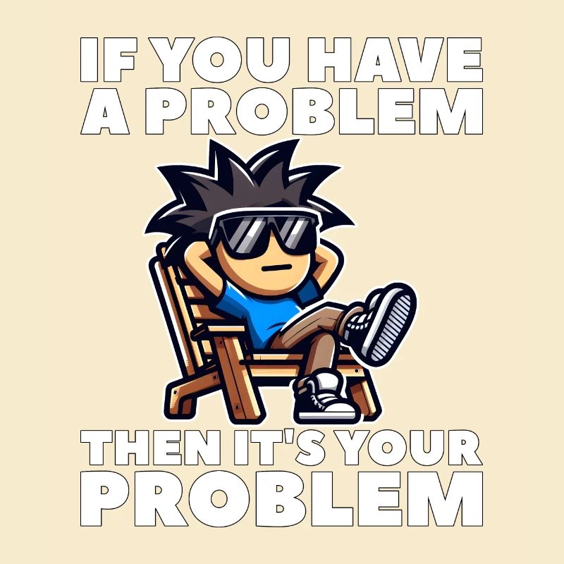 IF YOU HAVE A PROBLEM, THEN IT'S YOUR PROBLEM
