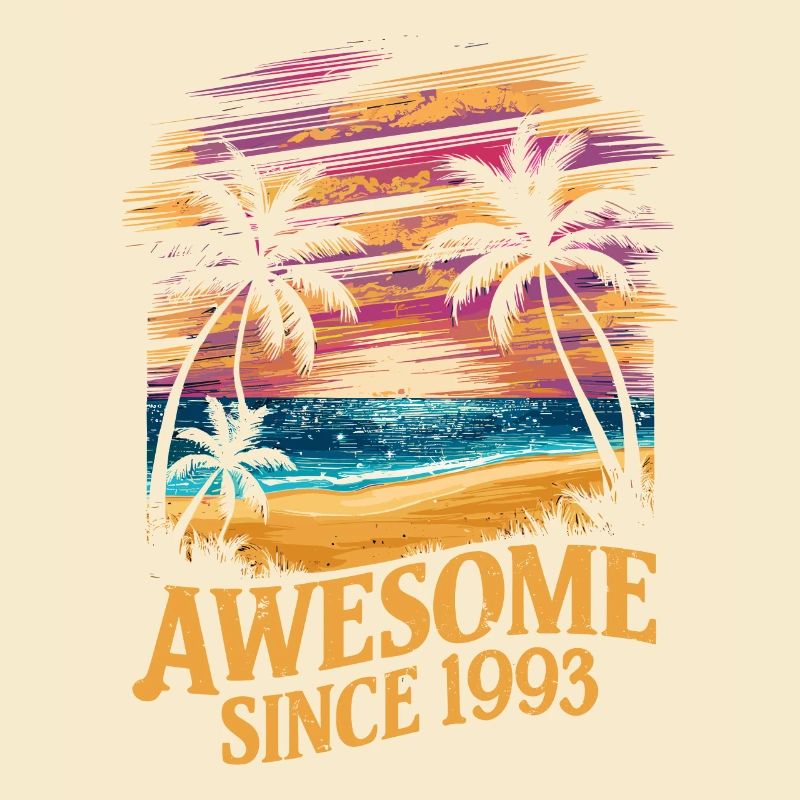 Awesome Since 1993 Beach Sunset