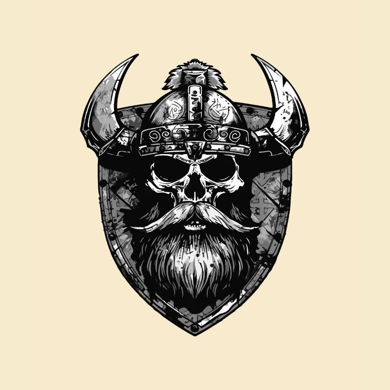 Wikinger Skull Wappen