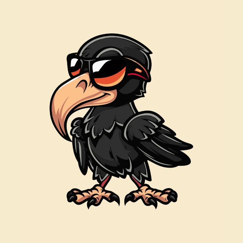 Raven Bird Comic Cool