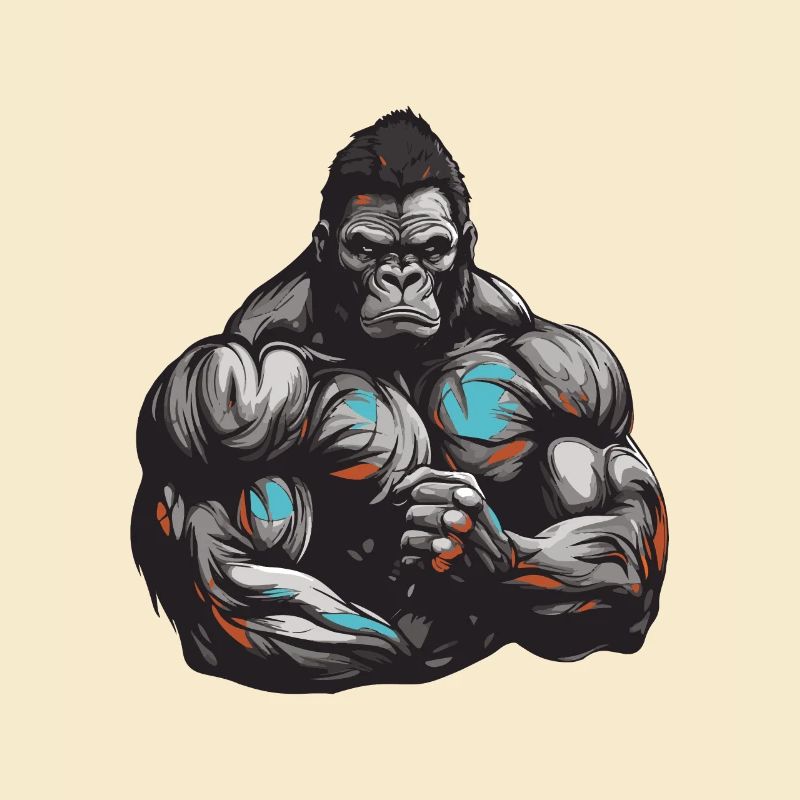 Muscles de musculation Gorilla
