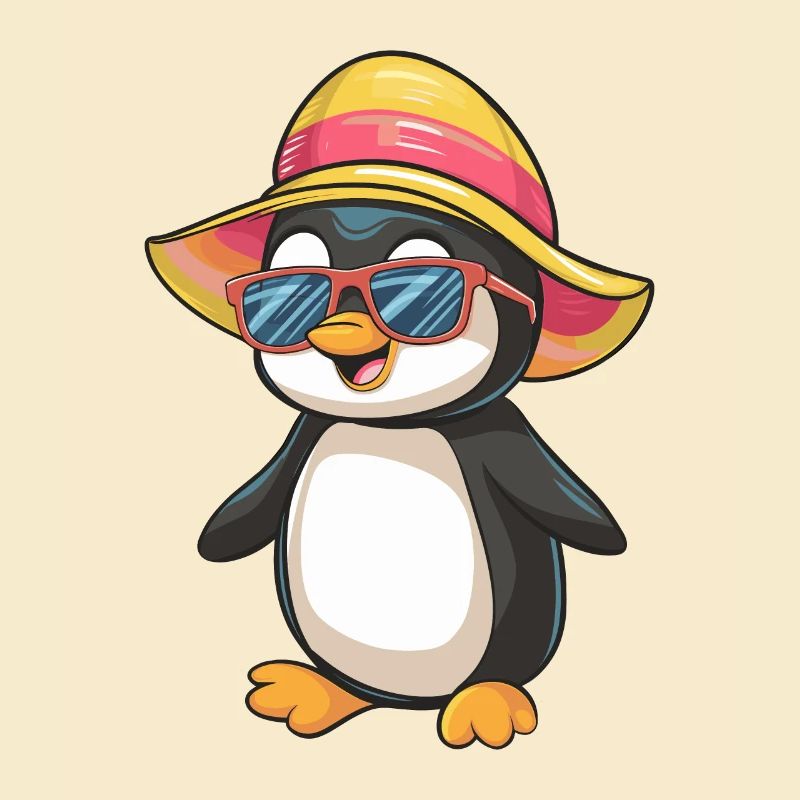 Sommerpinguin Mit Sonnenbrille