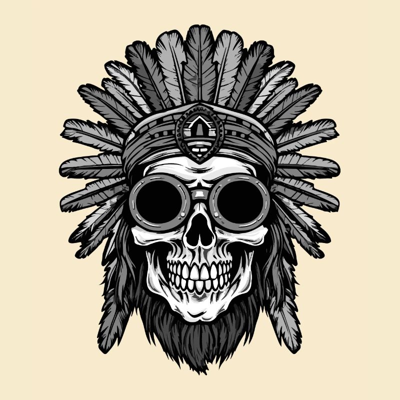 Apache Skull Indian