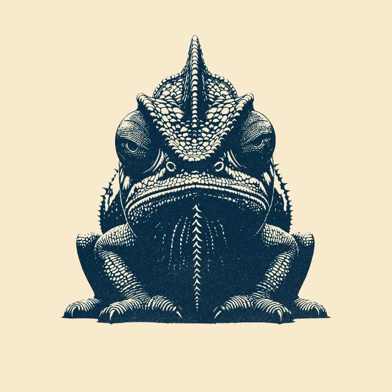 Grumpy chameleon