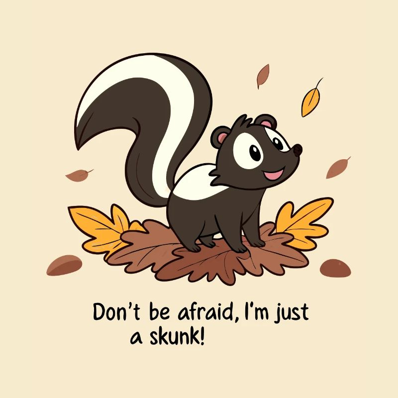 DON'T BE AFRAID I M JUST A SKUNK