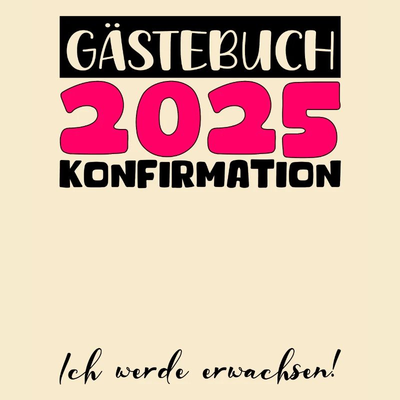 Konfirmation 2025 Gästebuch Deko Mädchen Jungen