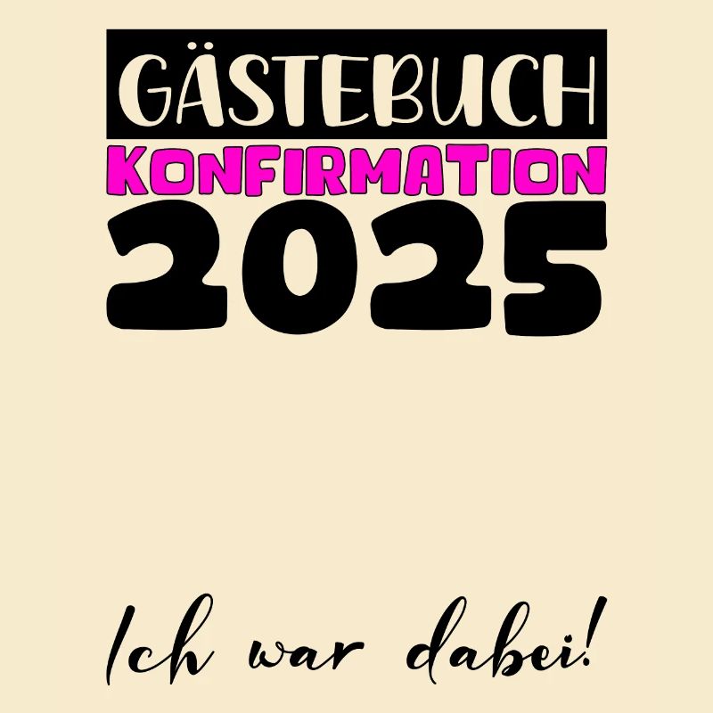 Konfirmation 2025 Gästebuch Deko Mädchen Jungen