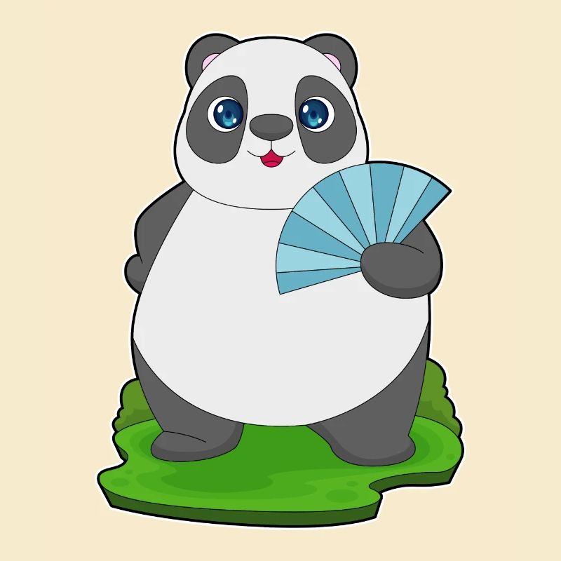 Panda Handheld Fan
