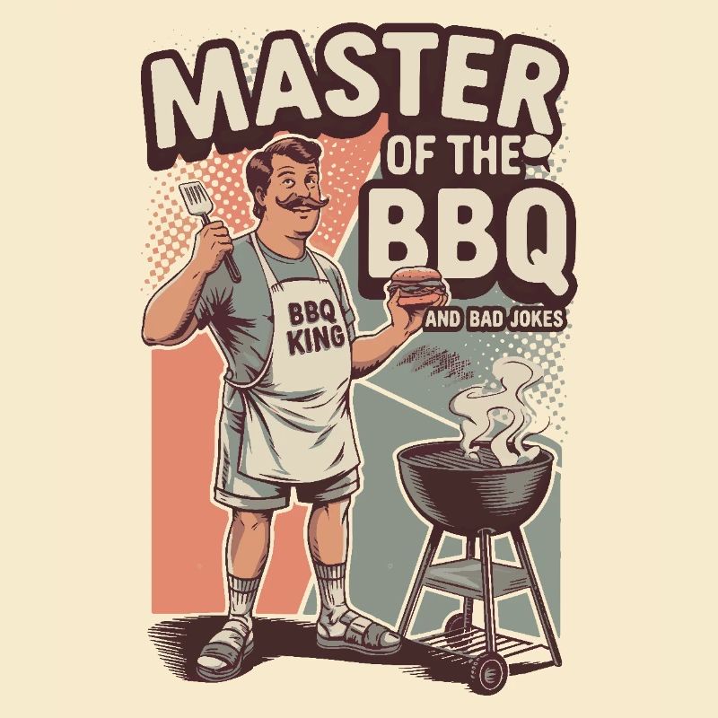 Rétro BBQ Master Funny Grill King