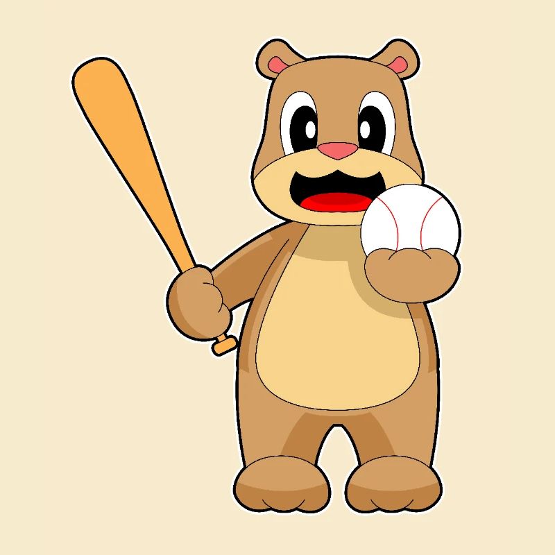 Bär Baseball Baseballschläger