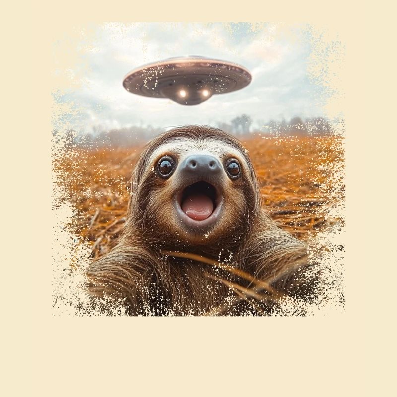 Funny Sloth Selfie Ufo Meme Gift