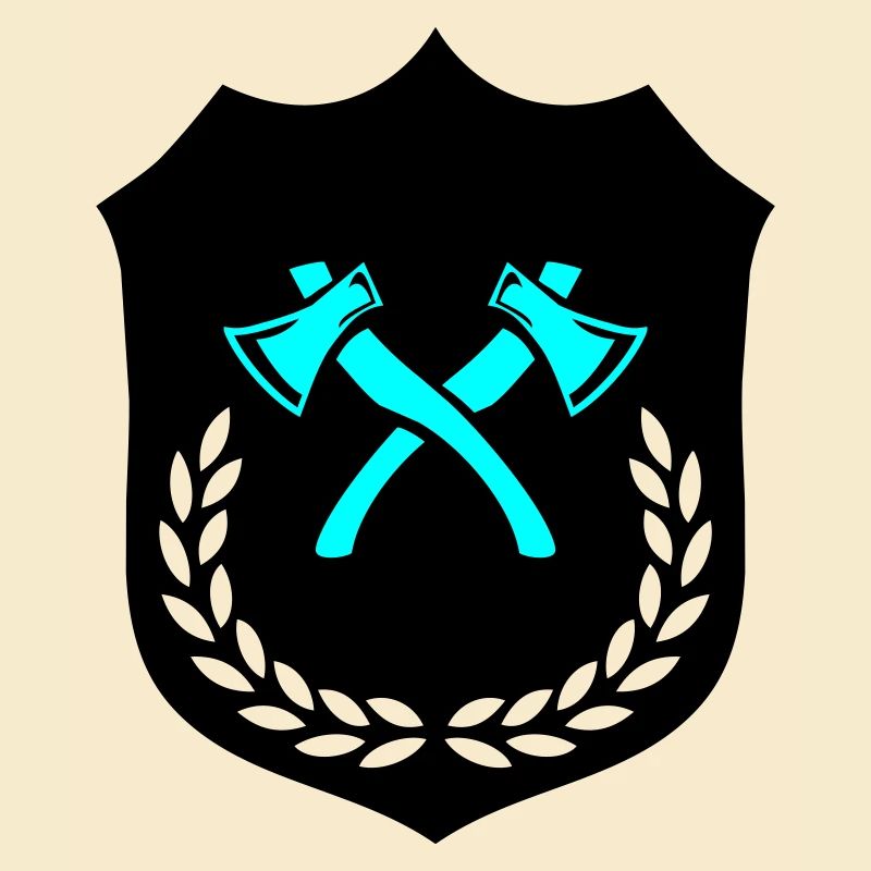 Wappen Axt Äxte