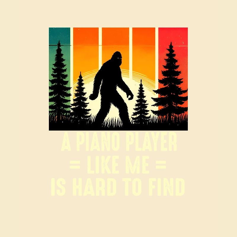 Le pianiste pianiste est difficile à trouver, drôle Bigfoo