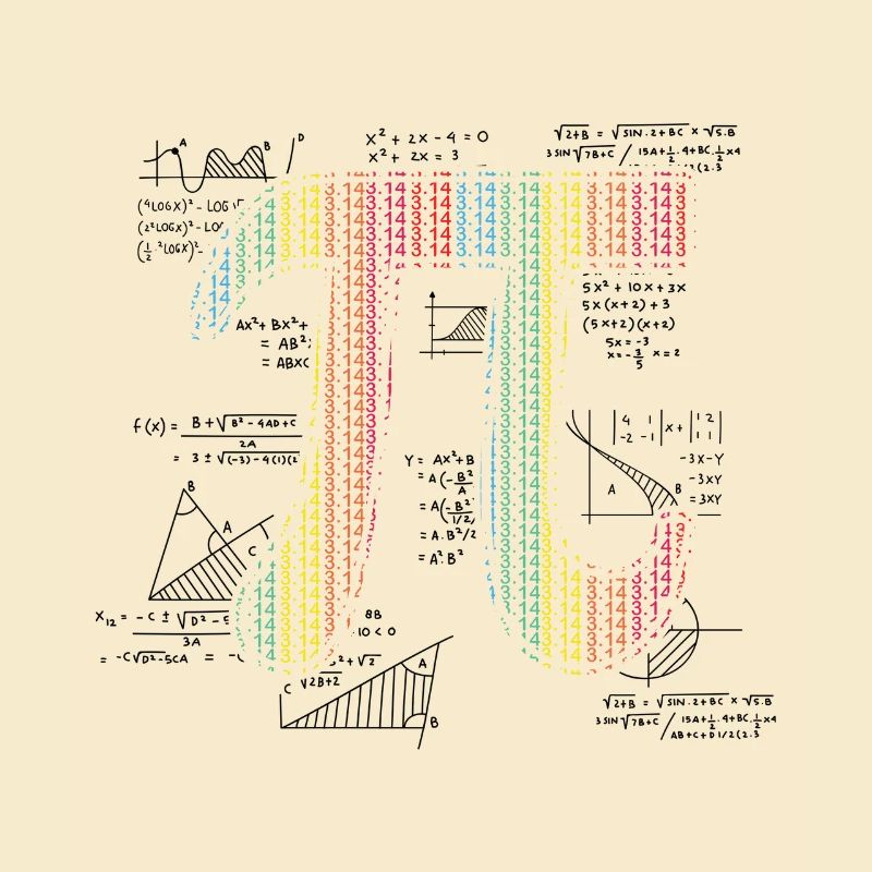 Pi Day Math Formula Artwork Numbers Creative