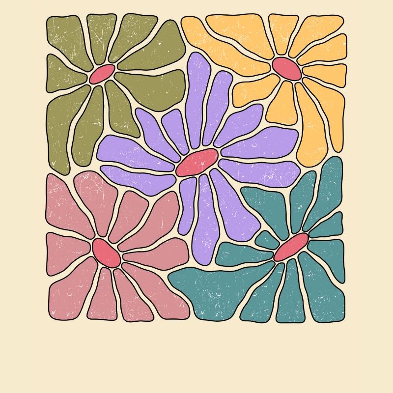 Wildblumen im Boho-Stil