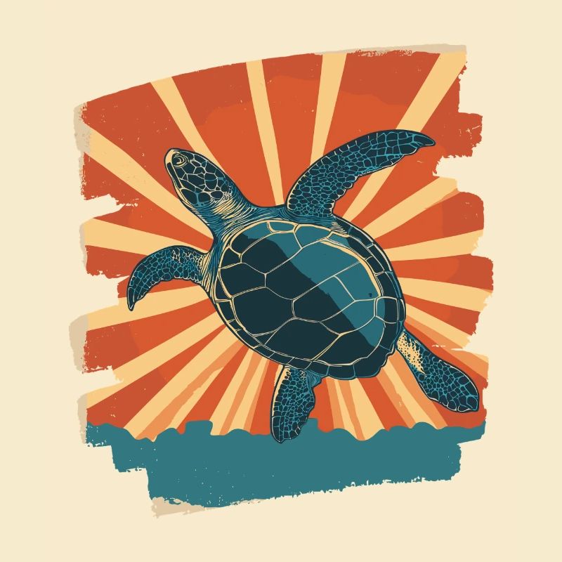 Sea Turtle Retro