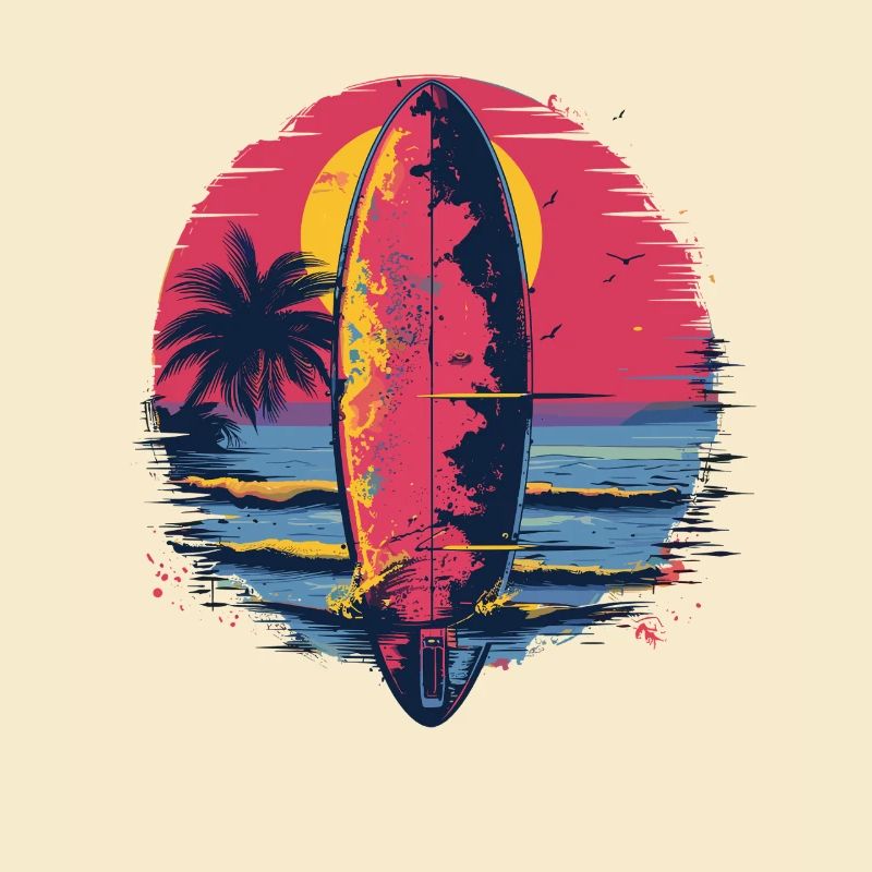 Surfbrett Synthwave