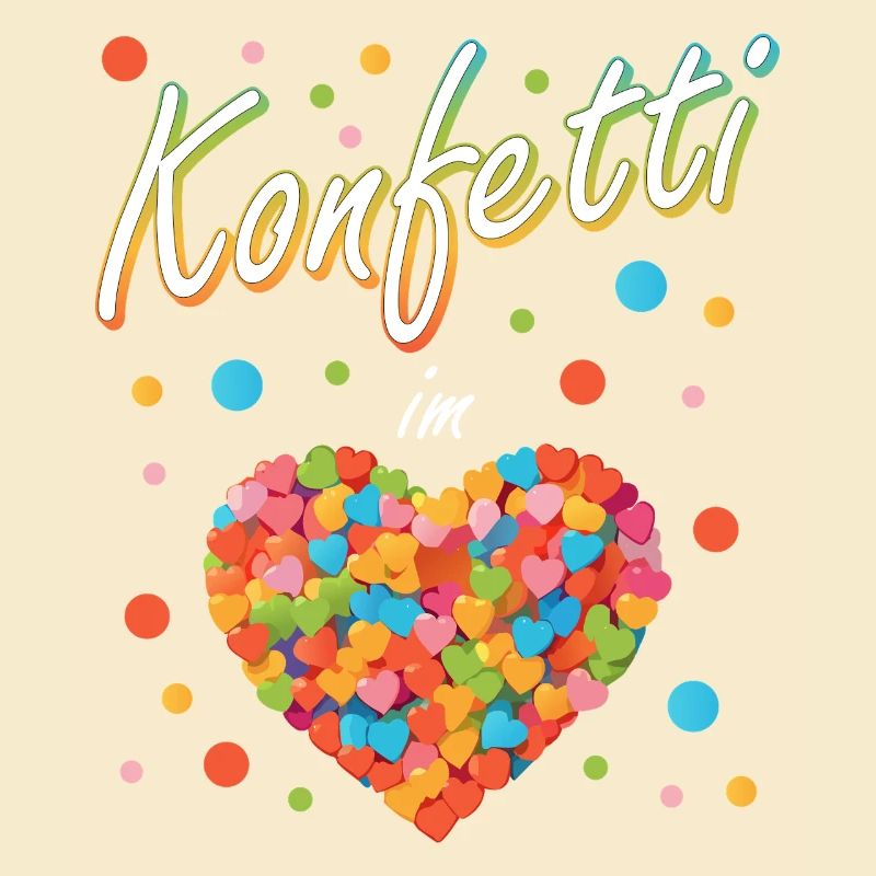 Konfetti Fasching Karneval Spaß Design