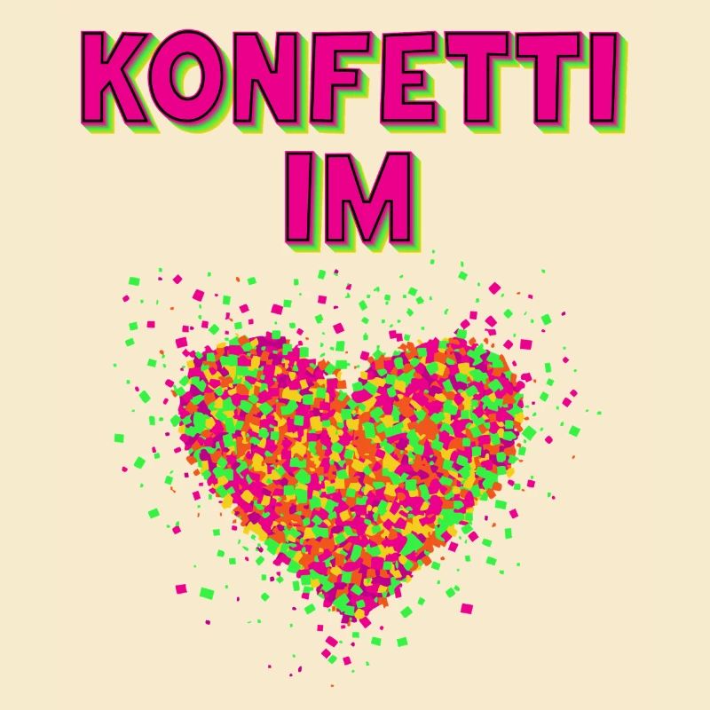 Konfetti Fasching Karneval Spaß Design