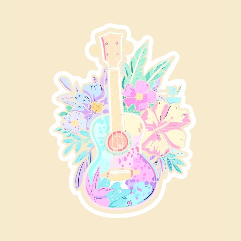 Ukulele Comic-Stil