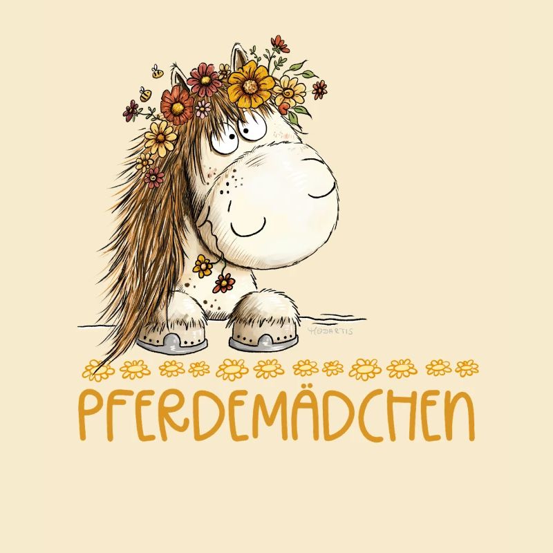 Pferdemädchen Spruch Mit Süßem Pferd