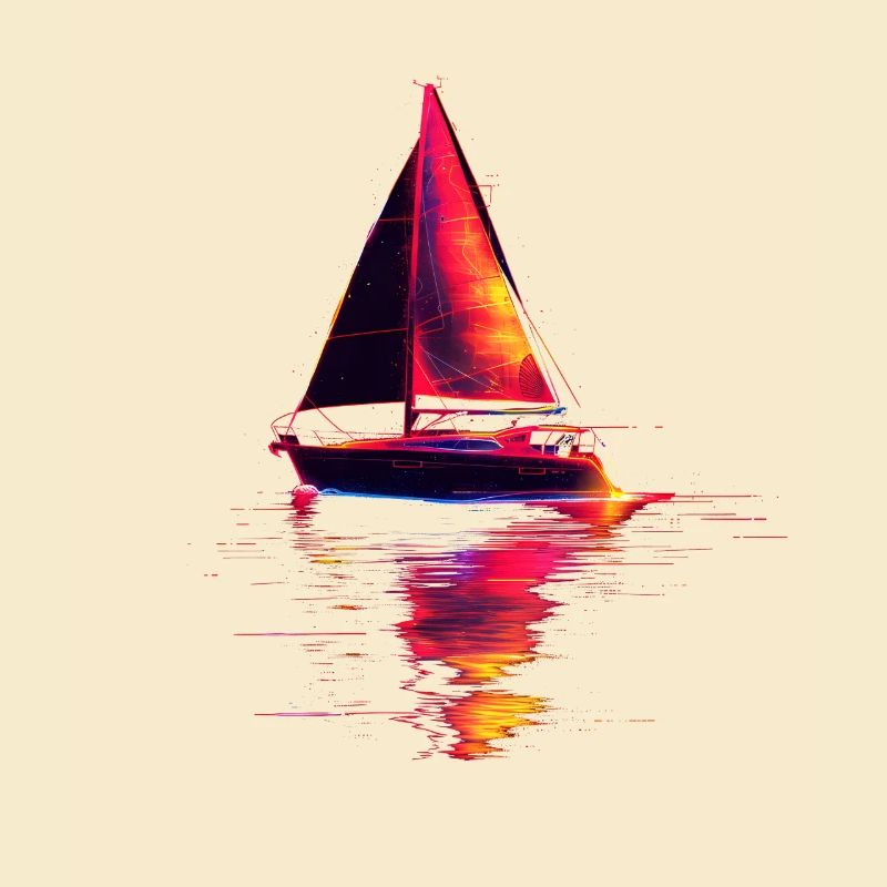 Segelschiff Retrowave