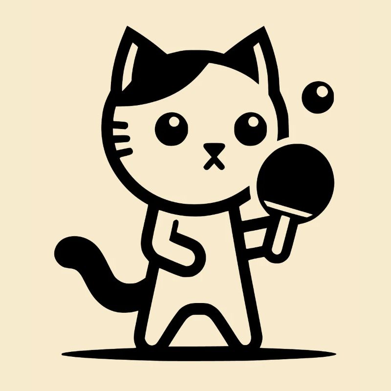 Chat de ping-pong
