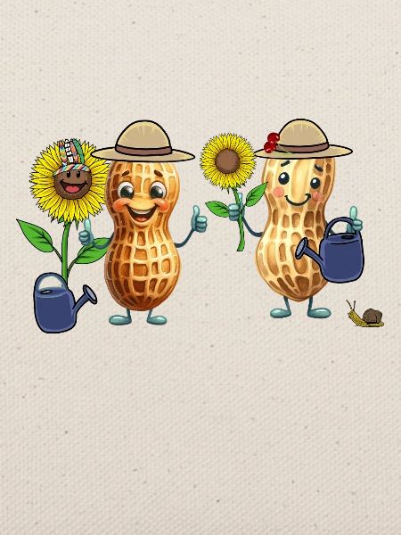 Erdnuss Gärtner Gartenarbeit Blumen Erdnüsse