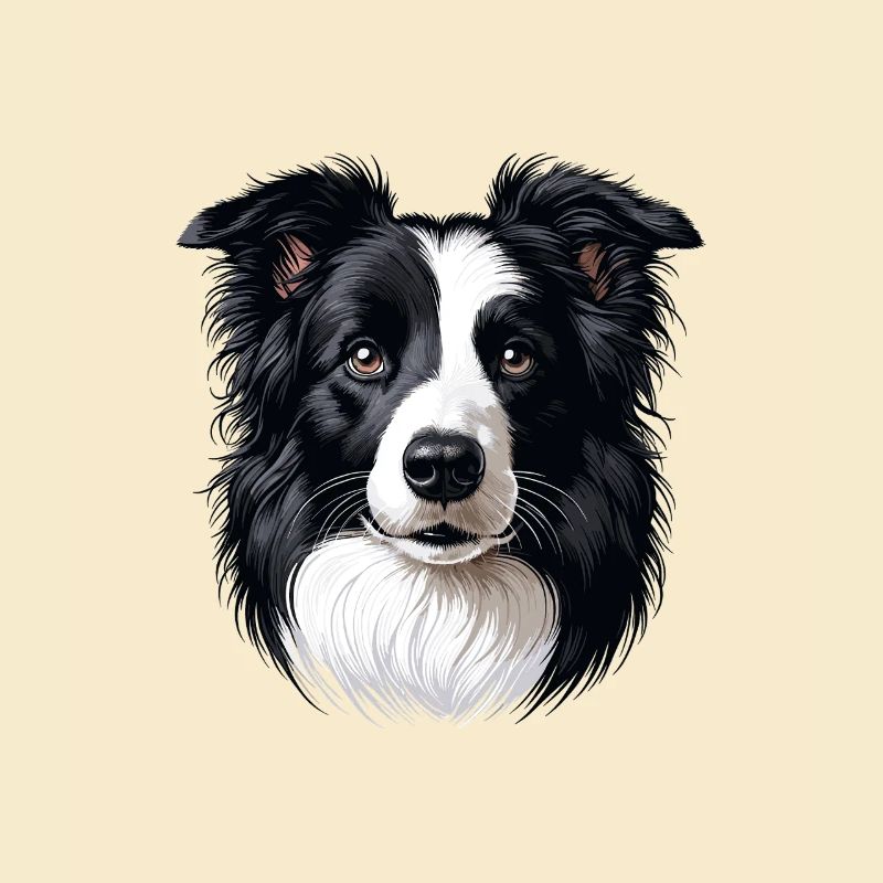 Hundegesicht - Border Collie