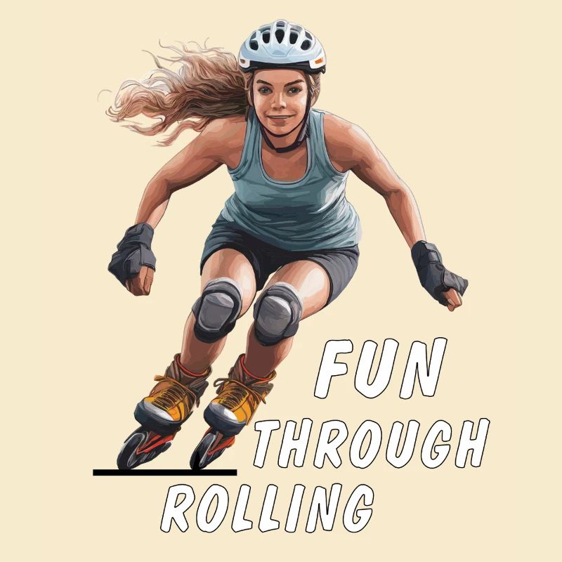 FRAU ROLLSCHUHE FUN THROUGH ROLLING
