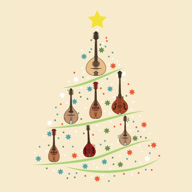 Mandoline Weihnachtsbaum