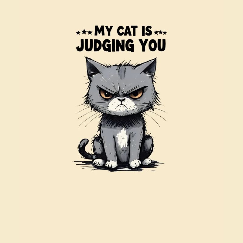 My Cat Is Judging You: Grumpy Tabby