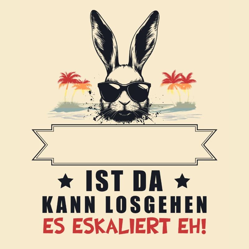 It's escalating anyway! Customizable Name Bunny Retro