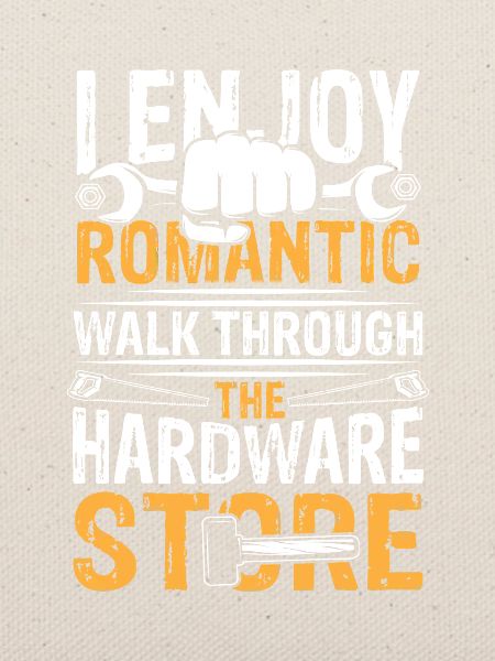 Romantic walk through hardware store