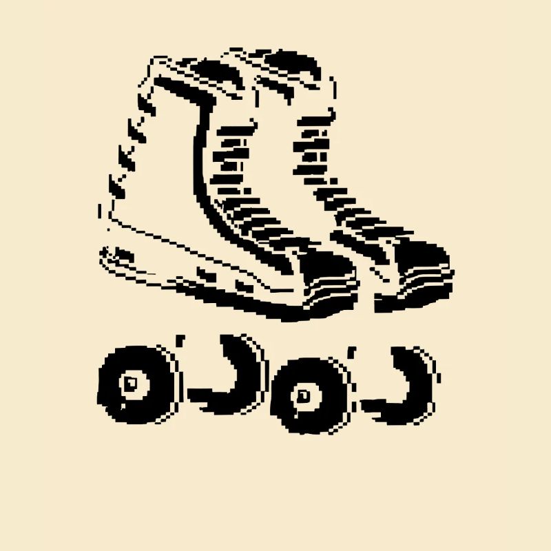Roller Skates Pixel Art