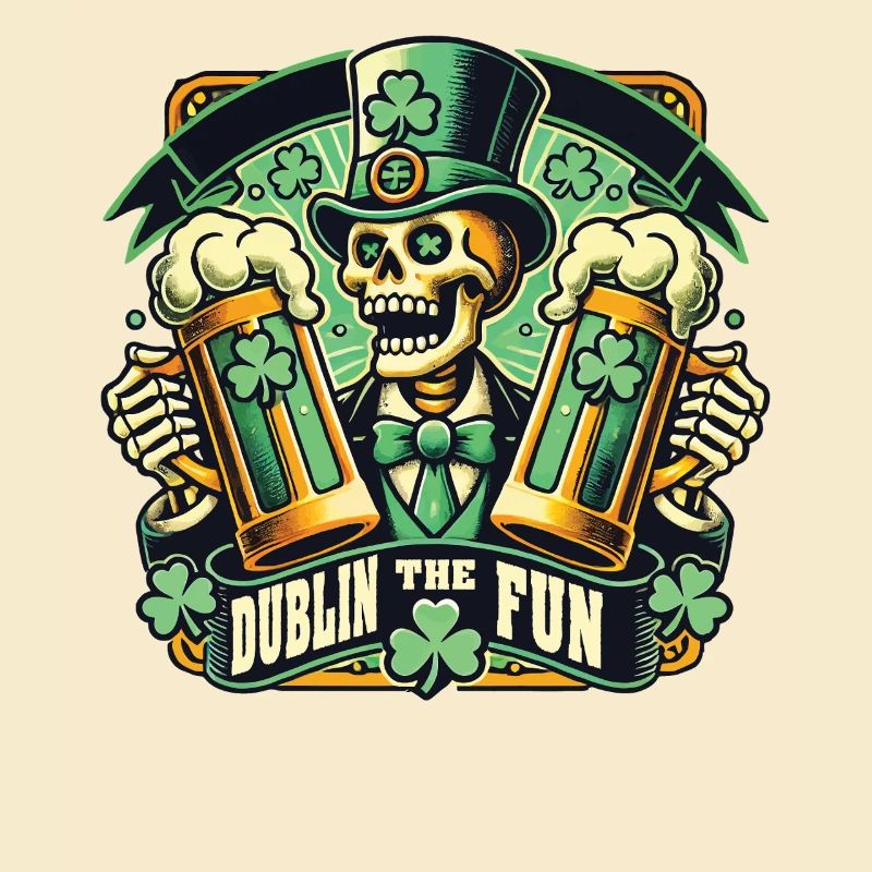 St. Patrick's Day Dublin The Fun Skeleton