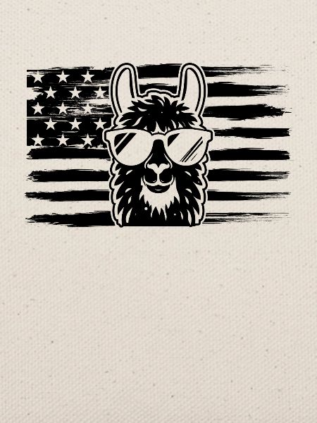 Llama US Flag Llama