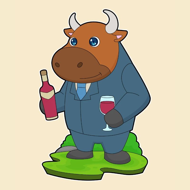 Taurus Bouteille de vin rouge