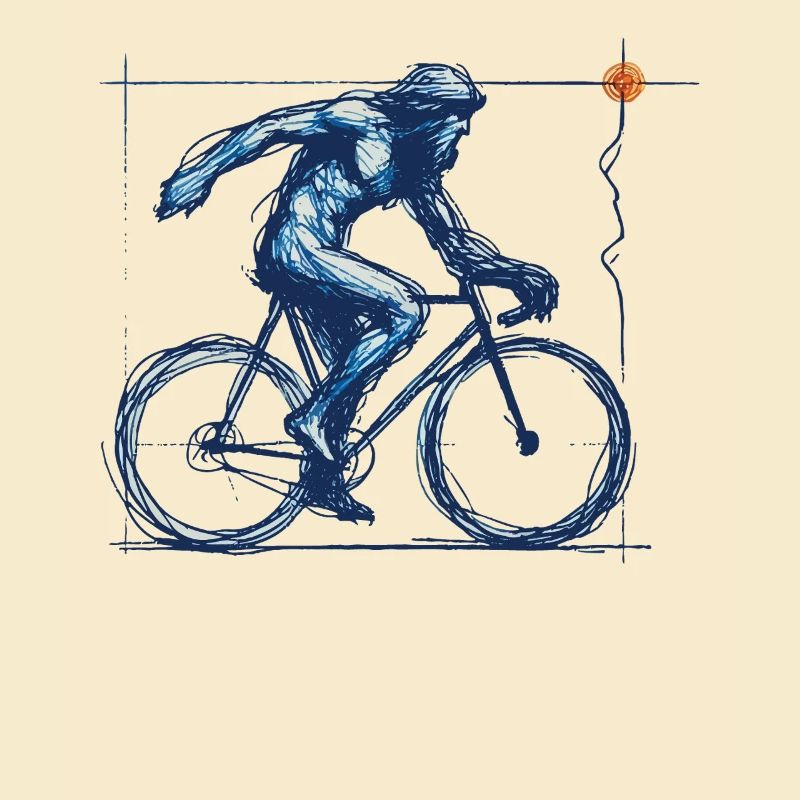 Dynamic Bicycle Artwork for Road Bike
