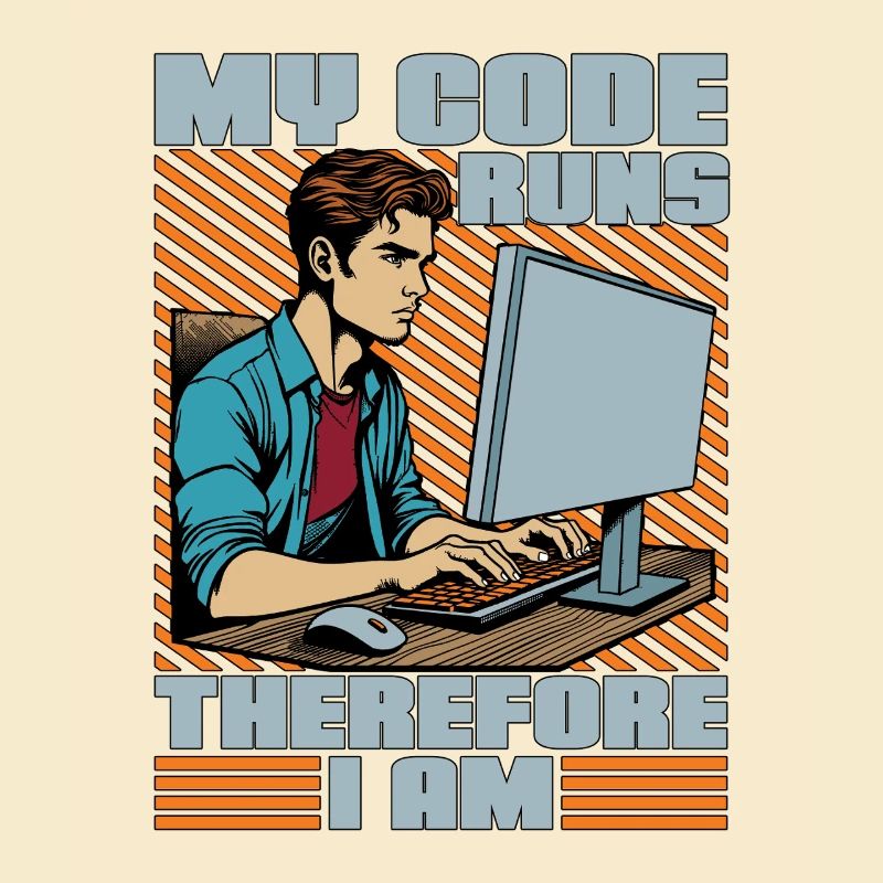 Coder My Code Runs Therefore I Am Web Developer
