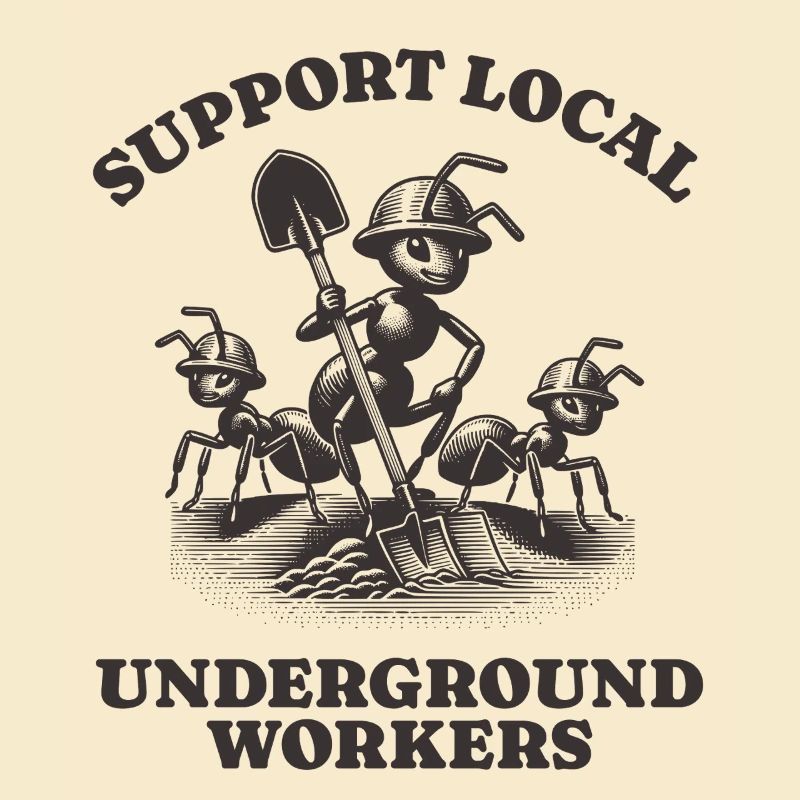Support Local Underground Workers Lustiges Ant