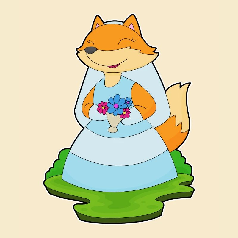 Fuchs Braut Schleier Hochzeit