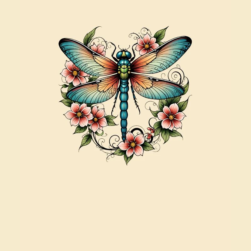 Libelle Blumenkranz