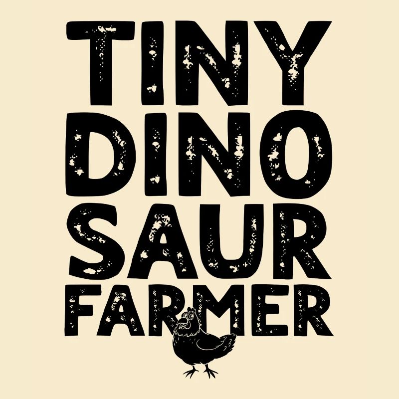 Dinosaur Funny Dino Farmer - Tiny Dinosaur farmer