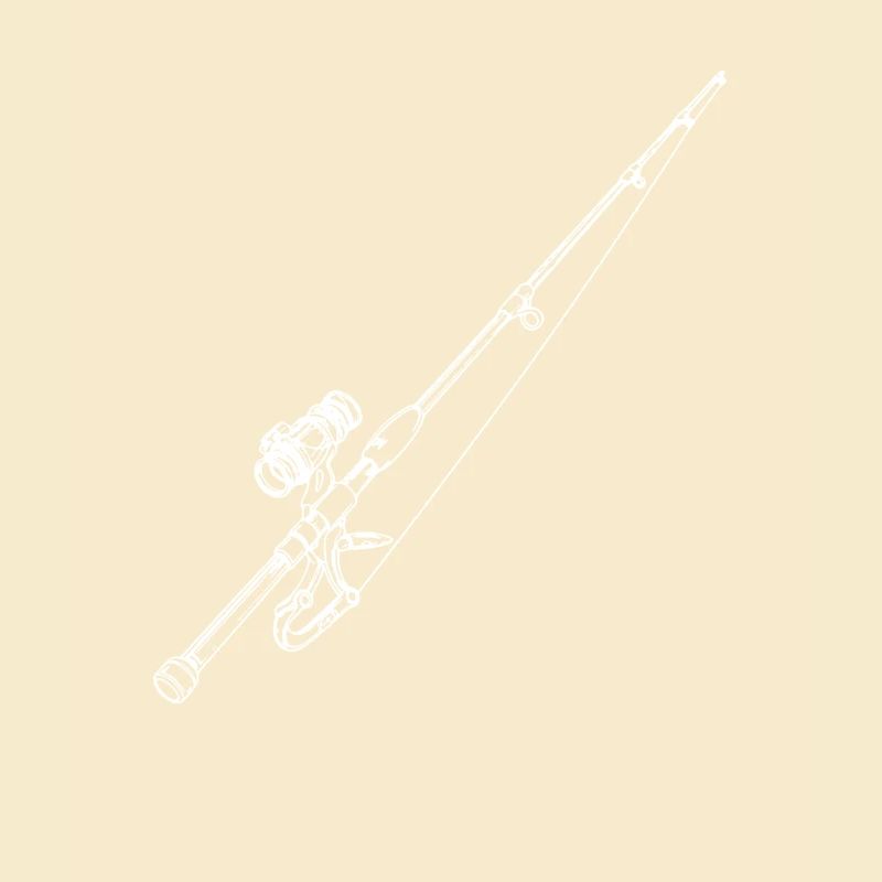 Dessin de canne à pêche