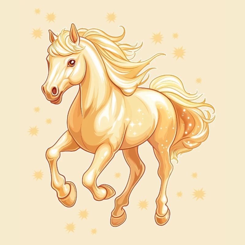Pferd mit Sternen