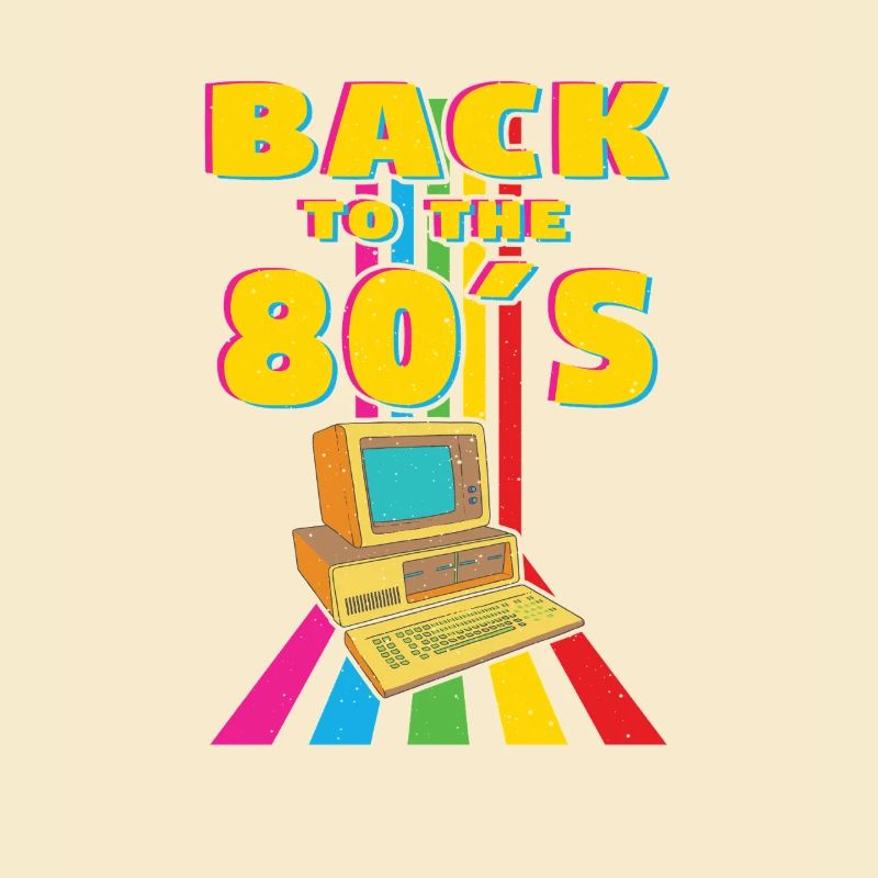 Zurück in die 80er Retro Computer Design
