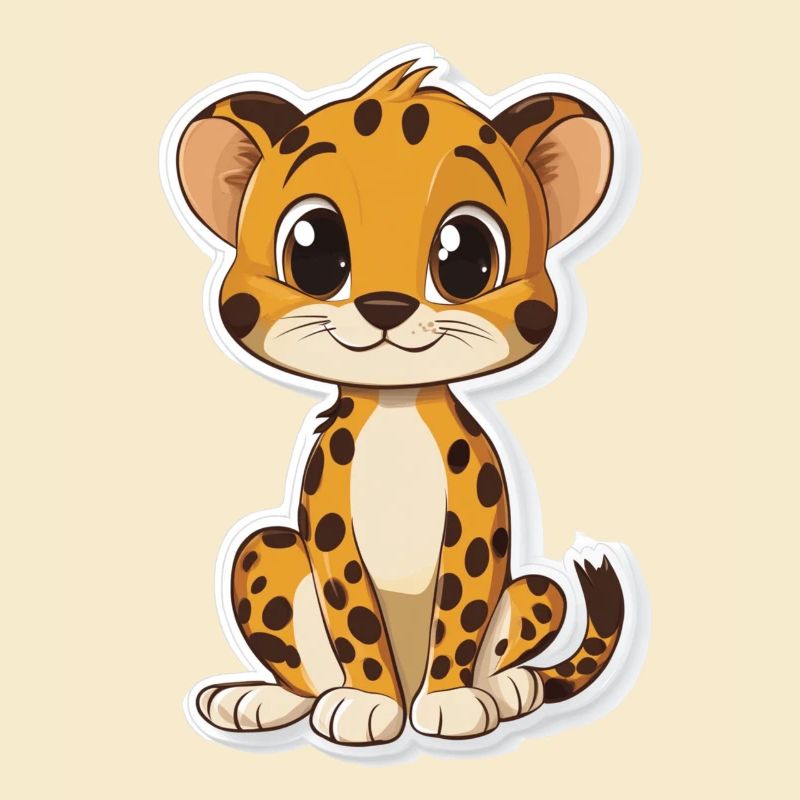 Guépard mignon