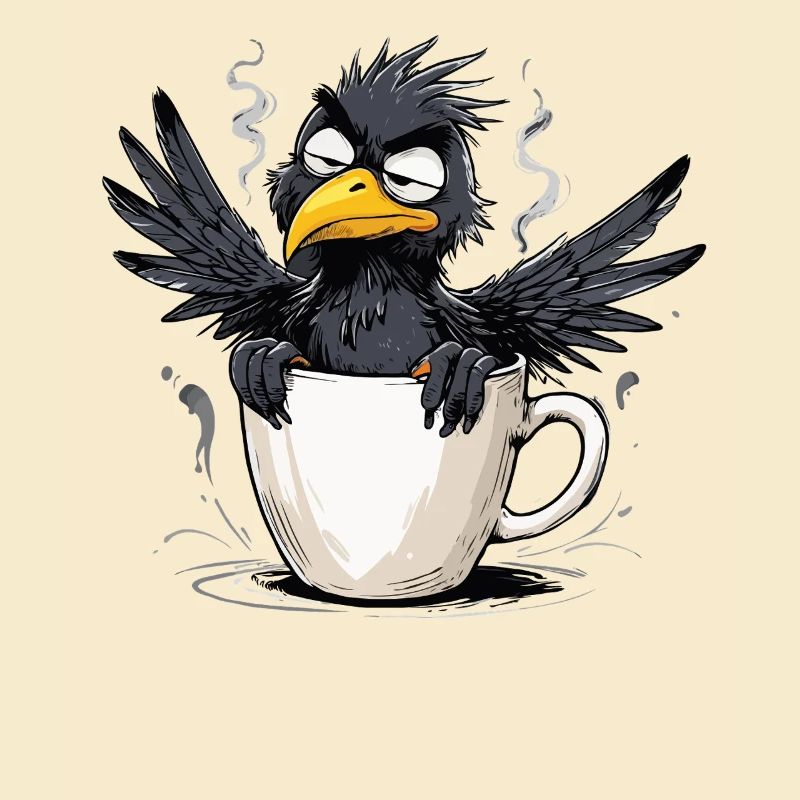 Bird don't want coffee before you ask no