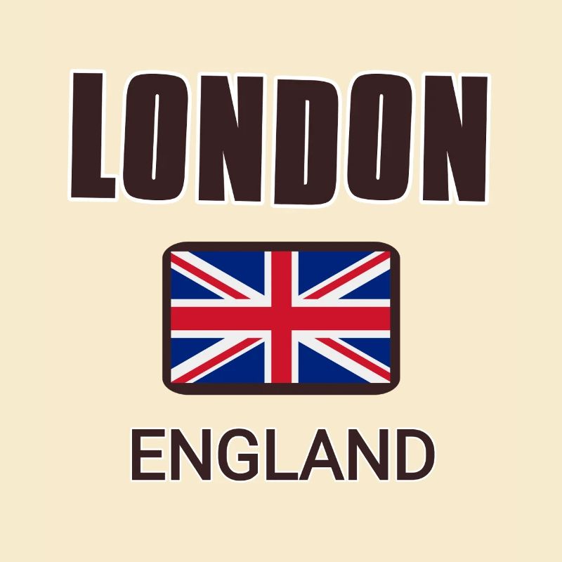 Londres, Angleterre, avec drapeau de l’Angleterre